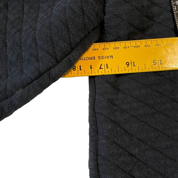 Spyder Boys Quilted Washed Out Black Pullover With Red Button Collar Large - Picture 4 of 10